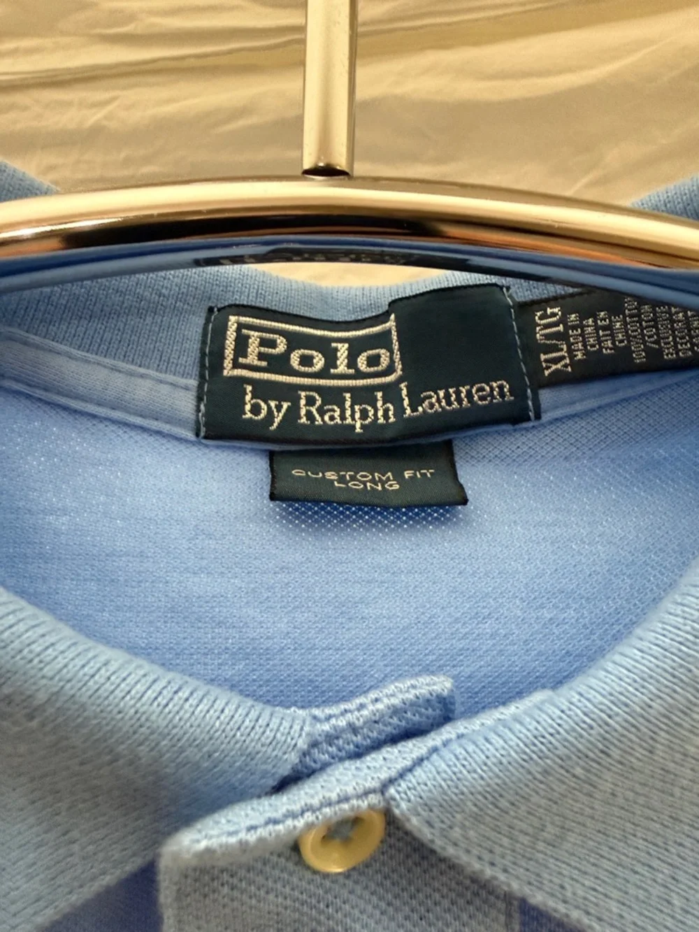 Ralph Lauren Light Blue Polo with Yellow Pony Embroidery